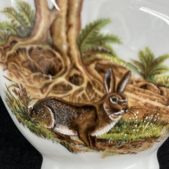 Bernodotte Czech Republic Wildlife Hare‎ Espresso Demitasse Cup and Saucer - Picture 5 of 10
